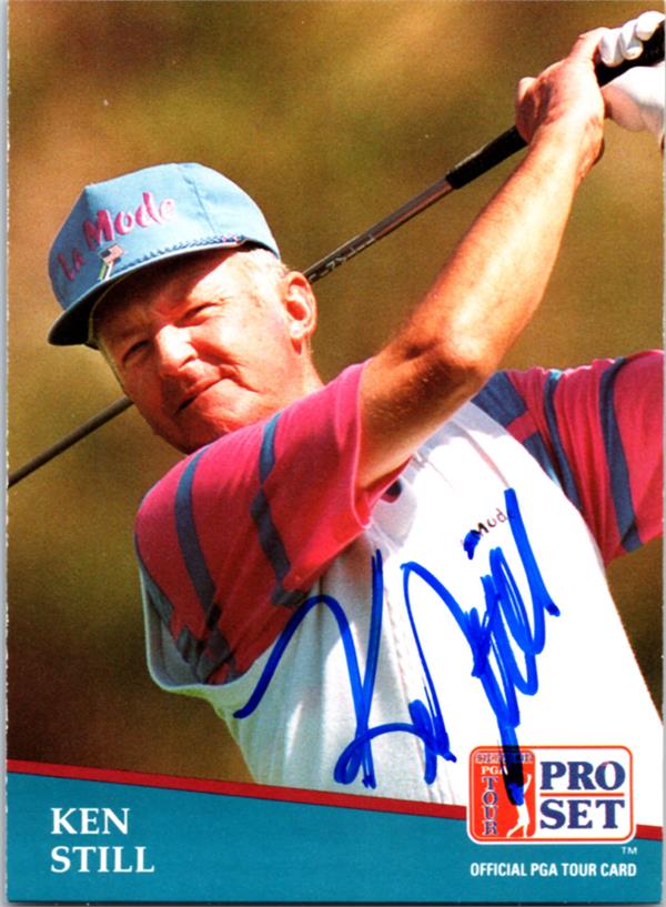782220 Ken Still Autographed Golf Card - PGA Tour 1991 Pro Set No.212