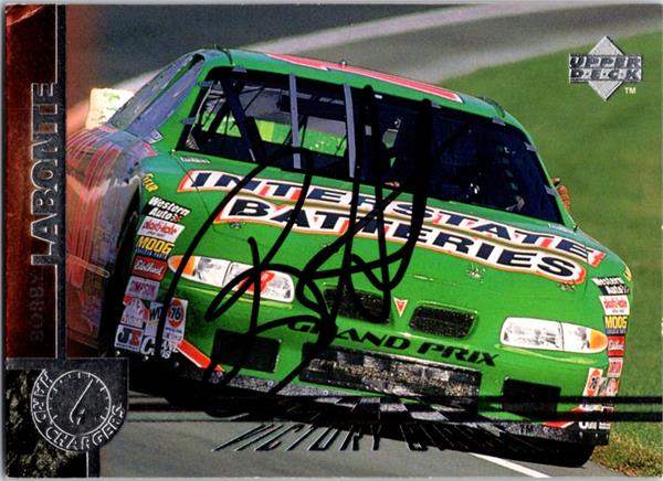 782508 Bobby Labonte Autographed Trading Card - Auto Racing, Nascar, SC 1997 Upper Deck No.147