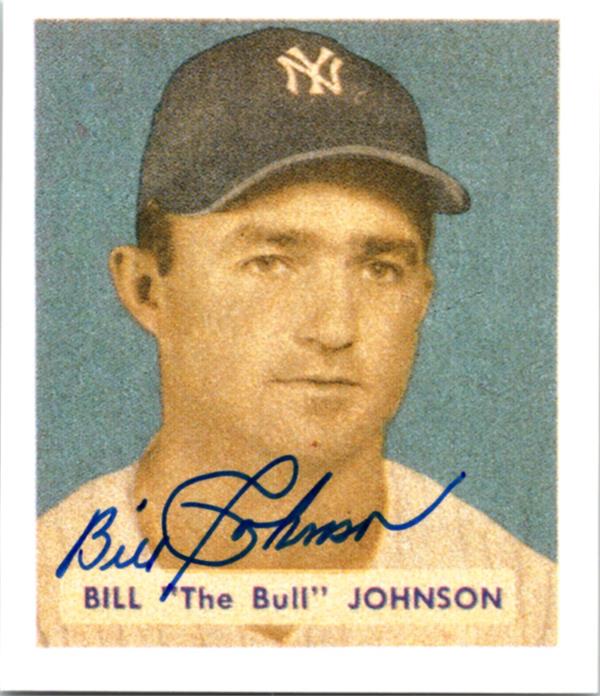 782953 Billy Johnson Autographed Baseball Card -   York Yankees 1988 CCC 1949 Reprint No.129