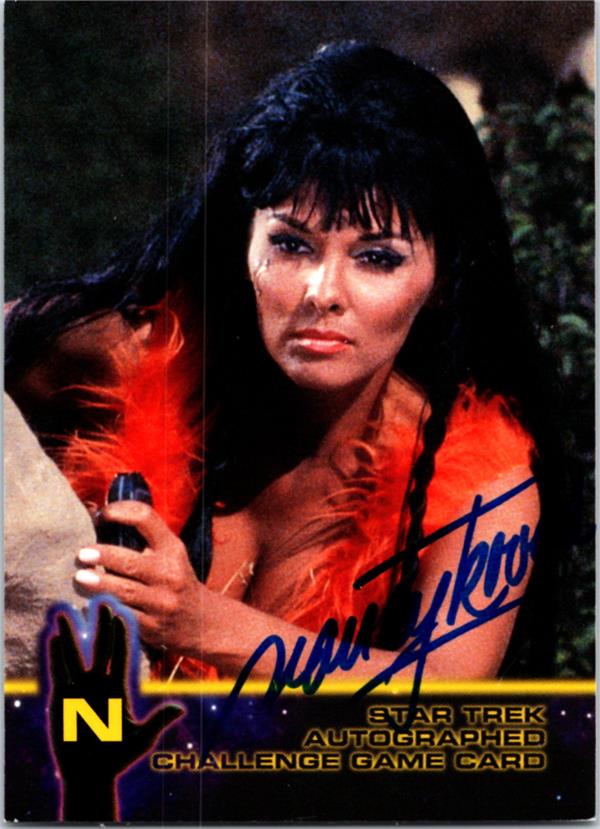 783139 Nancy Kovack Autographed Trading Card - Star Trek 1998 Skybox
