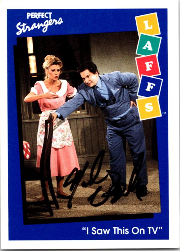 783147 Mark Linn-Baker Autographed Trading Card - Perfect Strangers, Larry Appleton 1991 Impel Laffs No.74