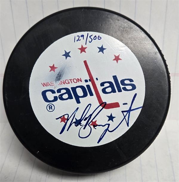 Picture of Autograph Warehouse 783593 Nolan Baumgartner Autographed Hockey Puck - Washington Capitals