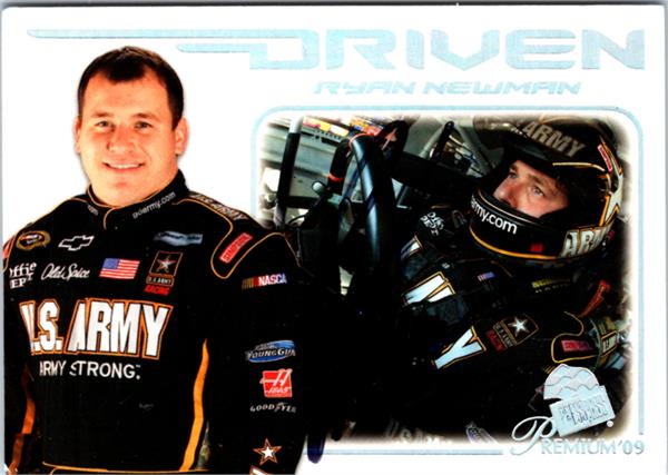 793908 Ryan Man Autographed Trading Card - Auto Racing, Nascar 2009 Press Pass Premium Driven No.72