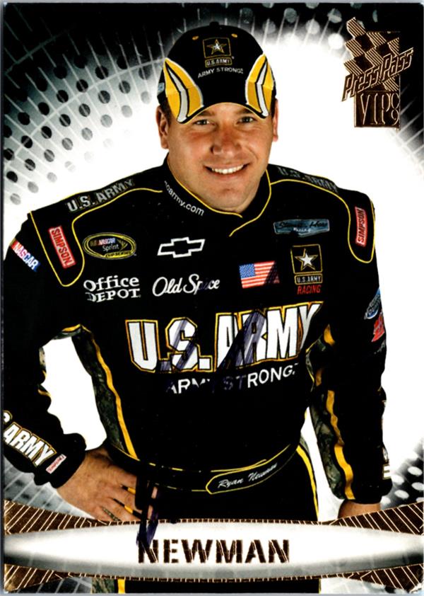 793910 Ryan Man Autographed Trading Card - Auto Racing, Nascar 2009 Press Pass VIP No.25