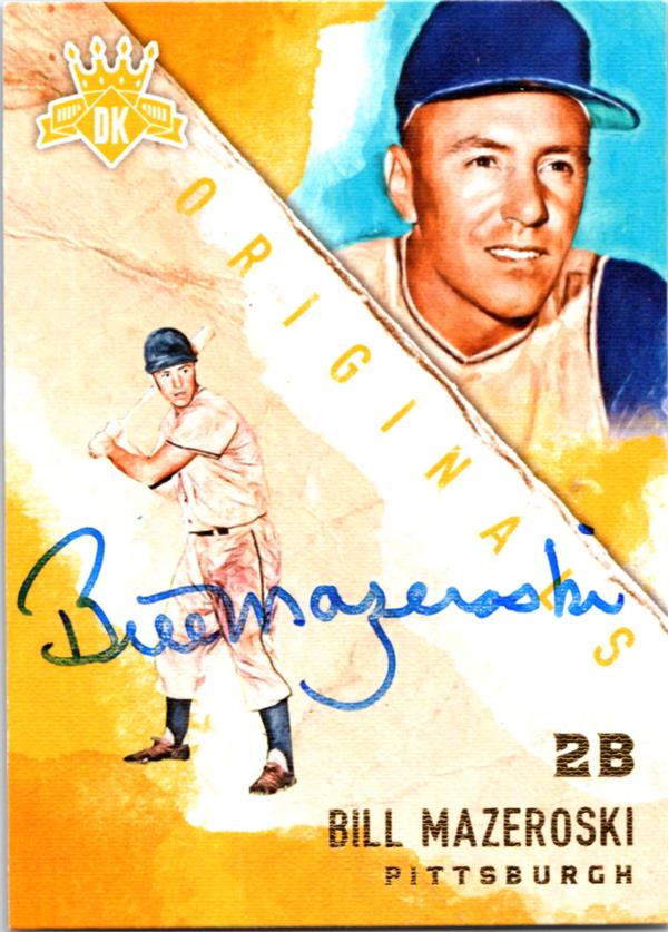 737343 Bill Mazeroski Autographed Baseball Card - Pittsburgh Pirates, SC 2017 Panini Diamond Kings Originals No.DO14