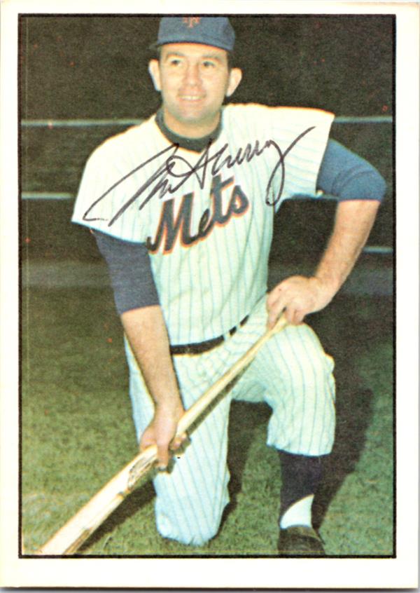 737295 Norm Sherry Autographed Baseball Card -   York Mets 1976 SSPC No.5
