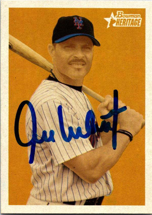 737061 Jose Valentin Autographed Baseball Card -   York Mets 2006 Bowman Heritage No.193