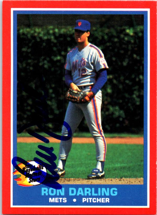 737087 Ron Darling Autographed Baseball Card -   York Mets 1987 Fleer Hottest Stars No.11