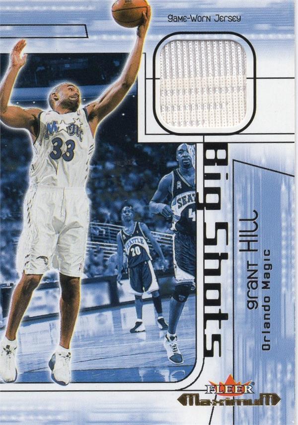 737452 Grant Hill Player Worn Jersey Patch Basketball Card - Orlando Magic 2002 Fleer Maximum No.GH