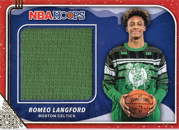 737453 Romeo Langford Player Worn Material Patch Basketball Card - Boston Celtics 2019 Panini Hoops No.RSRLF