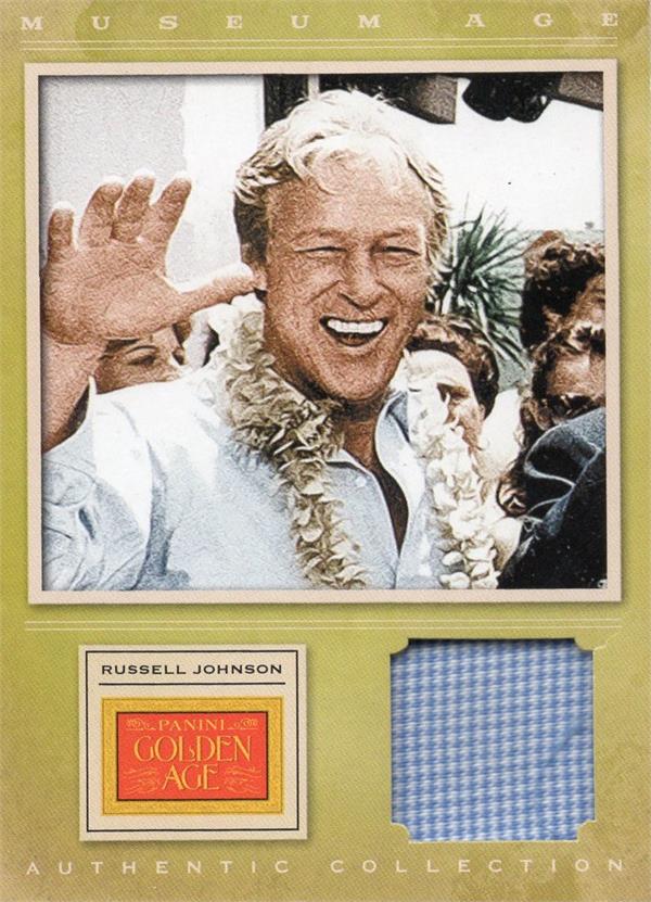 737575 Russell Johnson Worn Relic Patch Trading Card - Gilligans Island Actor 2012 Panini Golden Age Musuem No.32 -  Autograph Warehouse