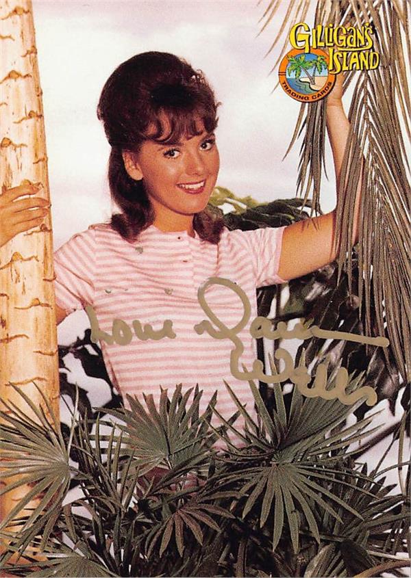 769914 Dawn Wells Autographed Gilligans Island Trading Card - Mary Ann 1997 Dart No.29 -  Autograph Warehouse
