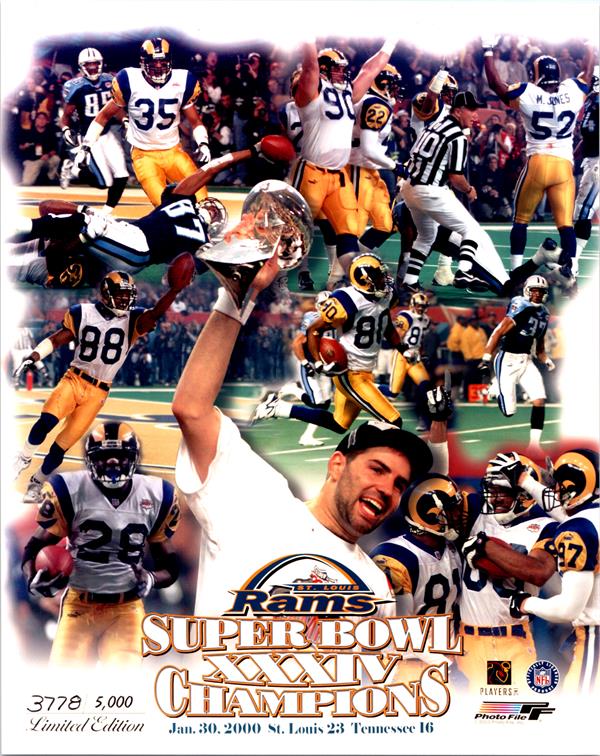 769897 St. Louis Rams Team Super Bowl Xxxiv Champions 8 x 10 in. Photo Photofile Licensed No.2
