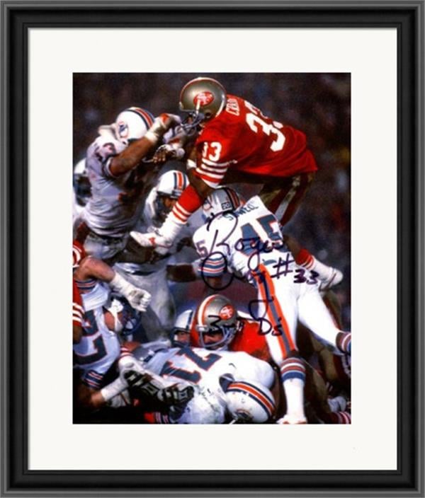 769964 Roger Craig Autographed 8 x 10 in. Photo - San Francisco 49ers No.SC18 Inscribed 3 TDS Matted & Framed