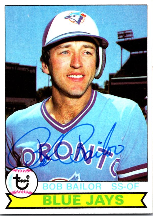 769598 Bob Bailor Autographed Baseball Card - Toronto Blue Jays 1979 Topps No.492