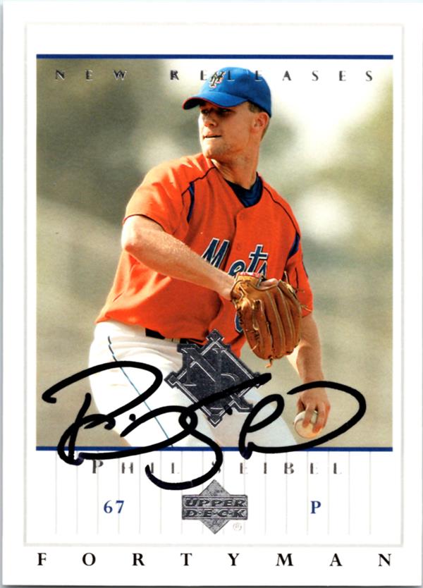 769650 Phil Seibel Autographed Baseball Card -   York Mets 2003 Upper Deck Fortyman No.935