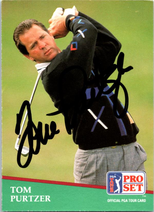 782232 Tom Purtzer Autographed Golf Card - Arizona State 1991 Pro Set No.112