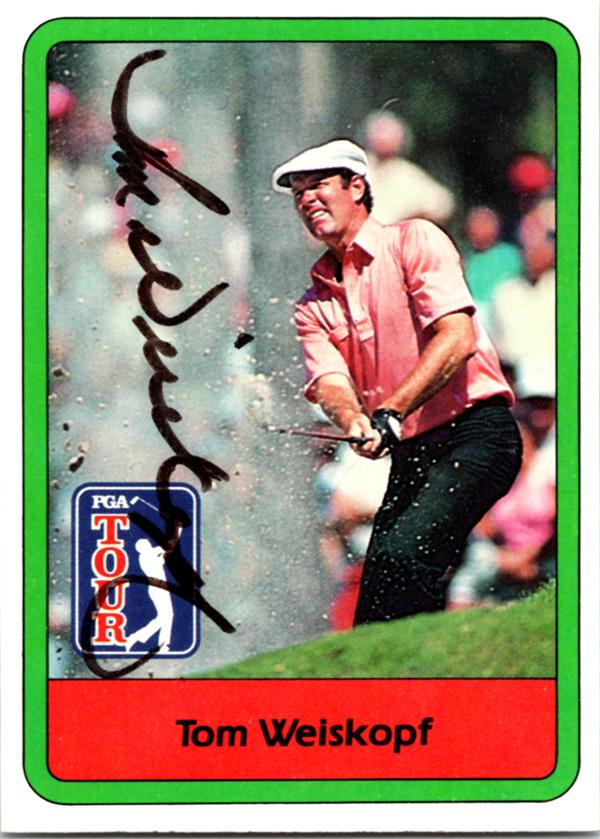 782233 Tom Weiskopf Signed Golf Card - Ohio State Buckeyes 1982 Donruss No.17