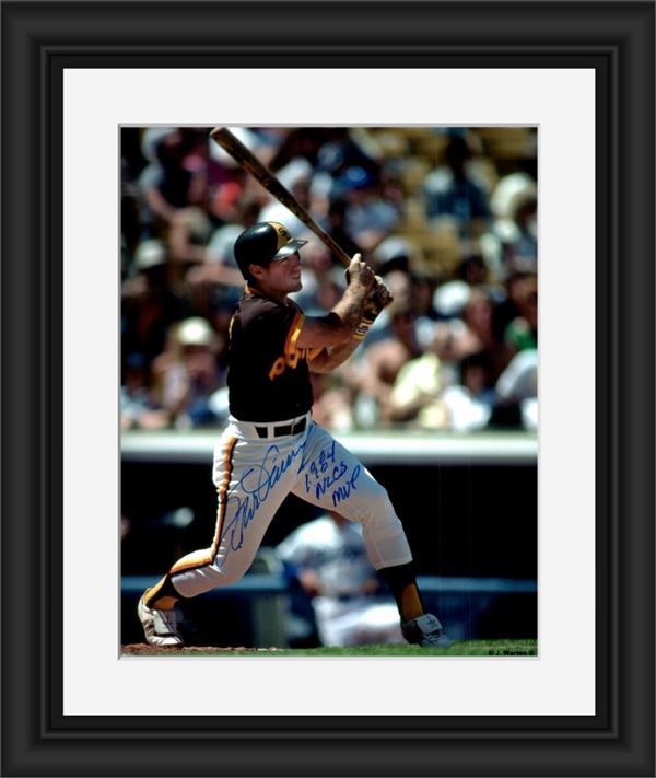 793727 Steve Garvey Autographed 8 x 10 in. Photo - San Diego Padres No.SC1 1984 Nlcs MVP Matted & Framed