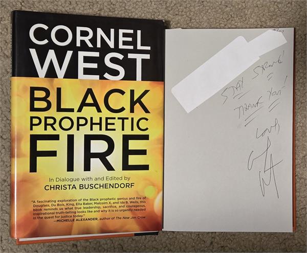 793748 Cornel West Autographed Book Hardcover - Black Prophetic Power - Author Activist Professor