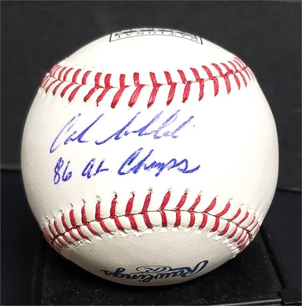 782370 Calvin Schiraldi Autographed Baseball - Inscribed 86 Al Champs - Romlb Red Sox Tex Longhorns HOF Ball
