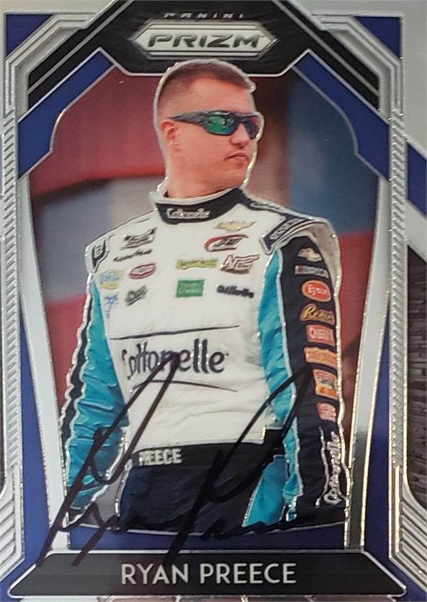 768508 Ryan Preece Autographed Trading Card - Auto Racing, Nascar, SC 2020 Panini Prizm No.27