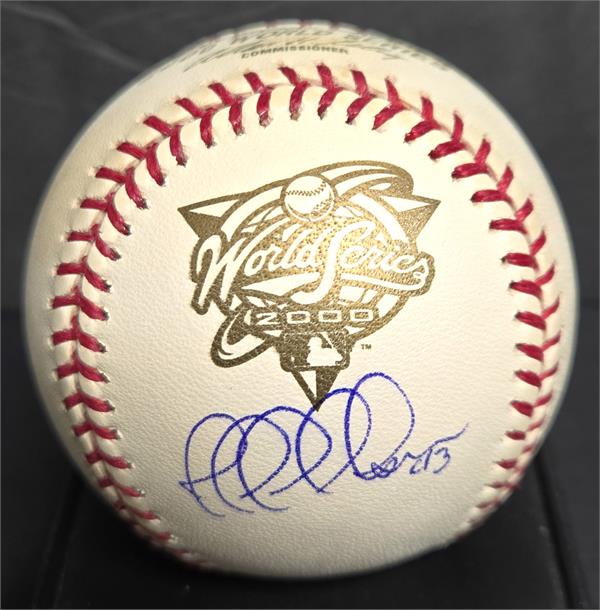 783694 Jeff Nelson Autographed 2000 World Series Baseball -   York Yankees Rawlings
