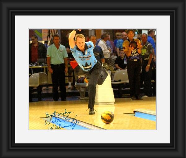 793786 Walter Ray Williams Autographed 8 x 10 in. Photo - Bowling Legend No.SC2 Matted & Framed