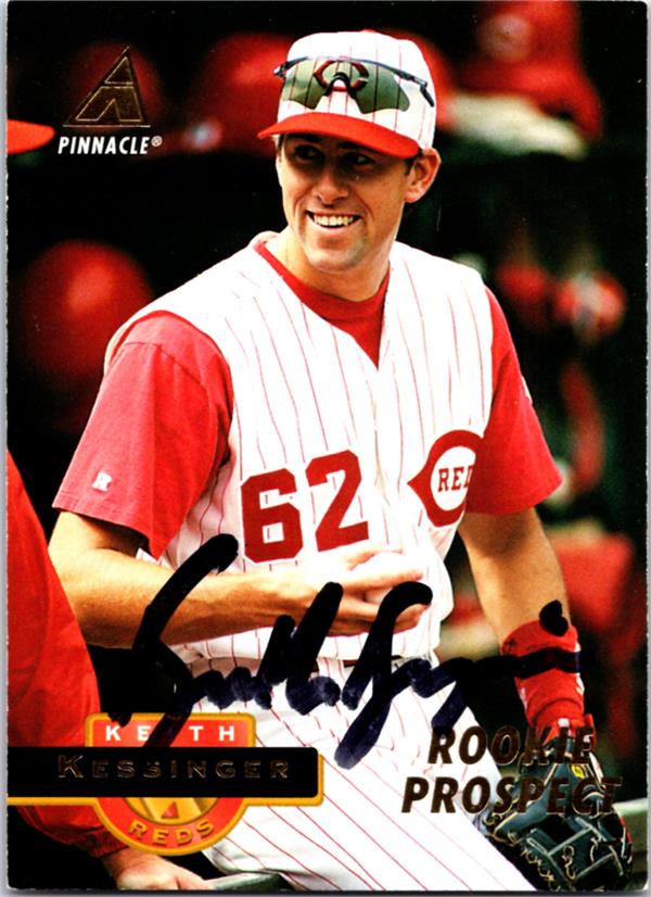782625 Keith Kessinger Autographed Baseball Card - Cincinnati Reds 1994 Pinnacle Rookie No.251