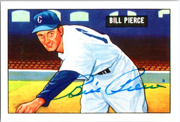 782848 Billy Pierce Autographed Baseball Card - Chicago White Sox 1986 CCC Reprint Series 1951 Bowman No.196