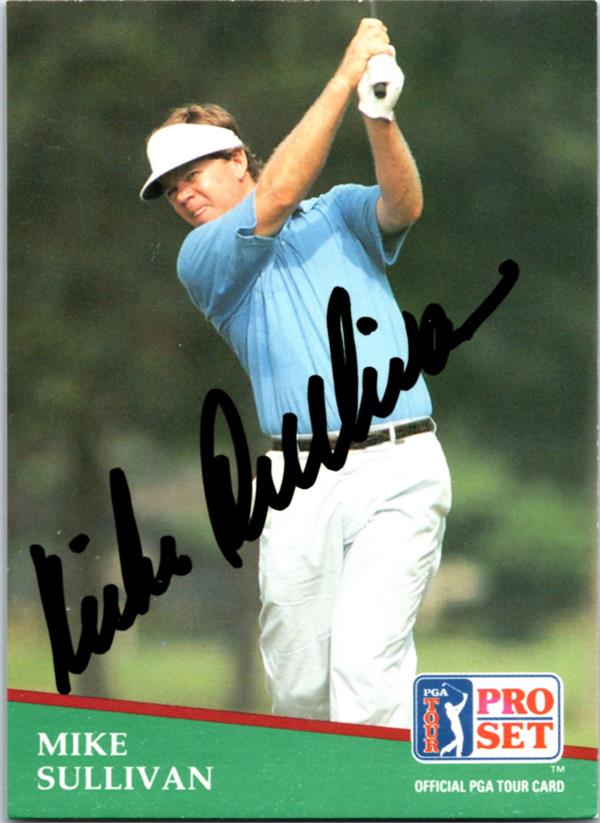 782201 Mike Sullivan Autographed Golf Card - Houston Cougars 1991 Pro Set No.168