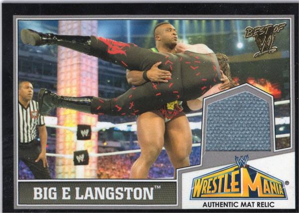 795307 Big E Langston Event Used Mat Relic Patch Trading Card - Wrestling Legend 2013 Topps Wrestlemania No.29