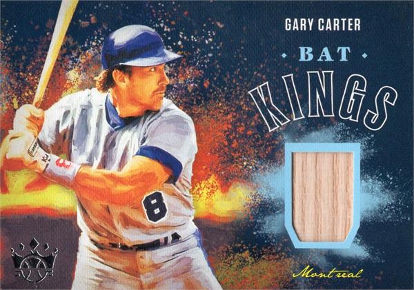 737298 Gary Carter Player Used Bat Patch Baseball Card - Montreal Expos, Hall of Famer 2020 Panini Diamond Kings No.BKGC