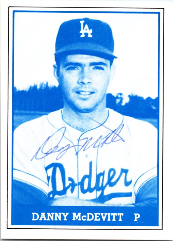 780820 Danny Mcdevitt Autographed Baseball Card - 1959 Los Angeles Dodgers 1980 TCMA No.32