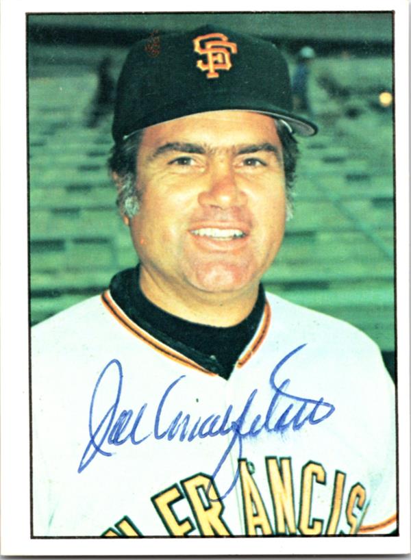 780880 Joe Amalfitano Autographed Baseball Card - San Francisco Giants 1975 SSPC No.629