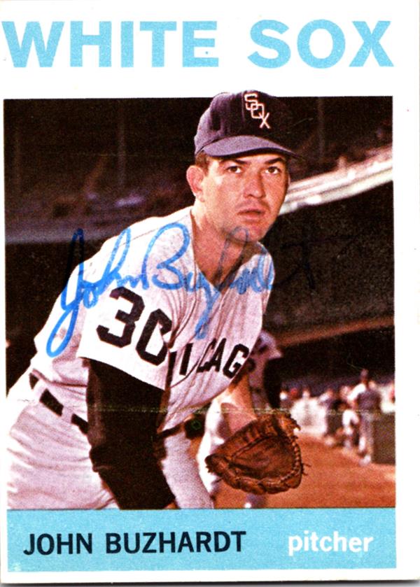 781074 John Buzhardt Autographed Baseball Card - Chicago White Sox 1964 Topps No.323