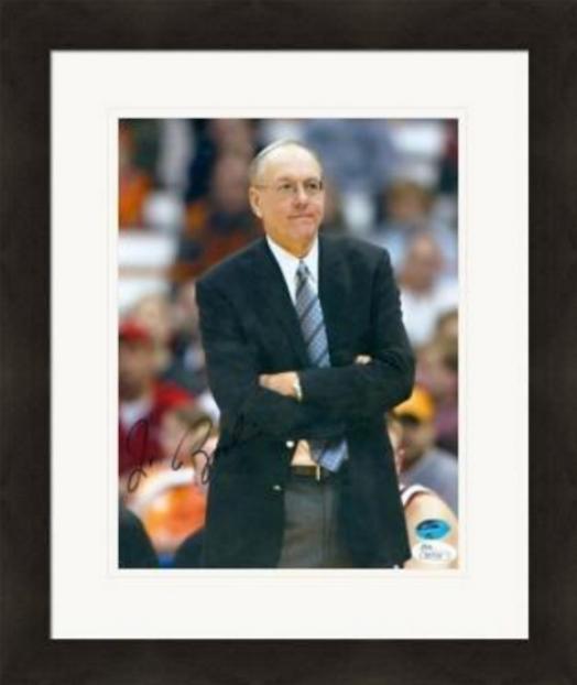 Picture of Autograph Warehouse 312746 Jim Boeheim Autographed 8 x 10 in. Photo - Syracuse University Orange Basketball Coach NCAA Hofer JSA Matted & Framed