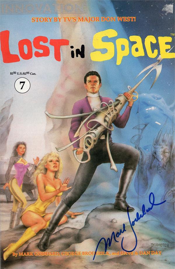 737828 Mark Goddard Autographed Comic Book - Lost in Space Major Don West No.7