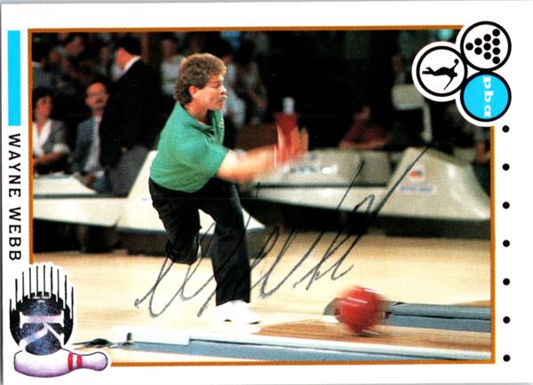 737807 Wayne Webb Autographed Trading Card - Bowling, SC 1990 Kingpins No.20