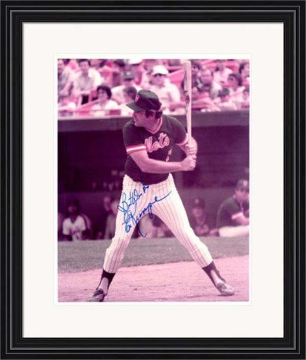 738035 Ed Kranepool Autographed 8 x 10 in. Photo -   York Mets No.9 Matted & Framed