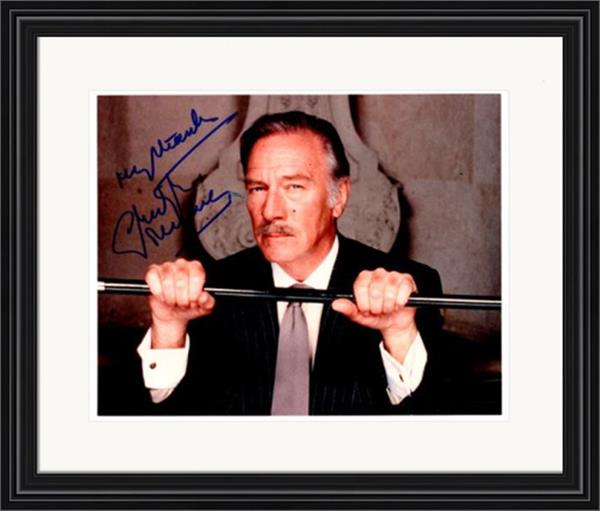 737998 Christopher Plummer Autographed 8 x 10 in. Photo - Actor No.20 Matted & Framed