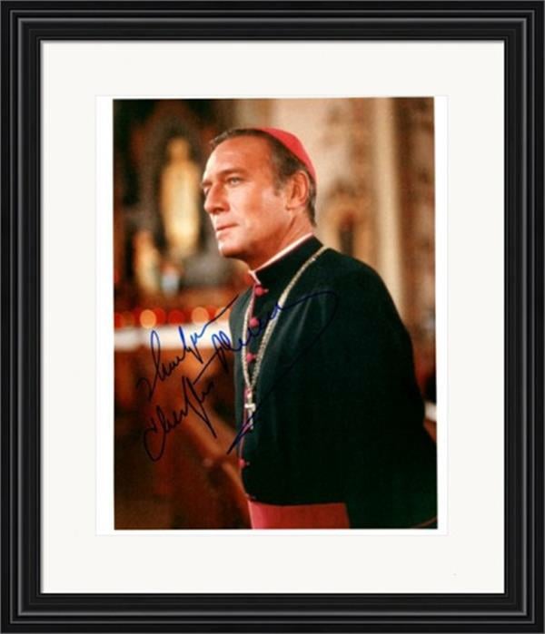 738000 Christopher Plummer Autographed 8 x 10 in. Photo - Actor No.22 Matted & Framed