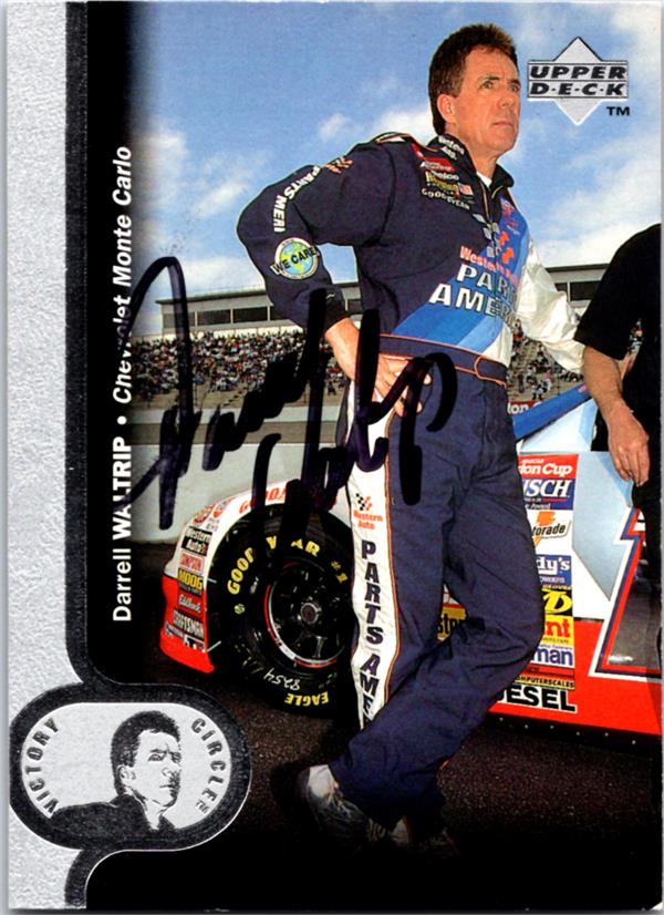 780294 Darrell Waltrip Autographed Trading Card - Auto Racing, Nascar, SC 1996 Upper Deck Victory Circle No.17