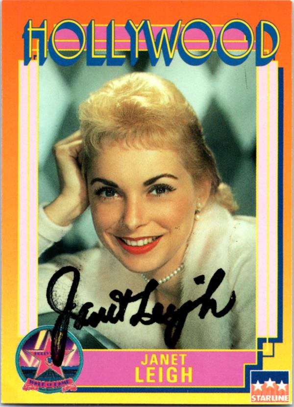 780093 Janet Leigh Signed Trading Card - Psycho, Bye Bye Birdie 1991 Hollywood Walk of Fame No.108