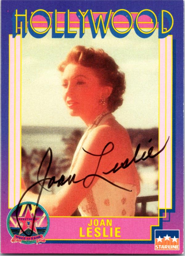 780089 Joan Leslie Signed Trading Card - Actress, Yankee Doodle Dandy Sergeant York 1991 Hollywood Walk of Fame No.202