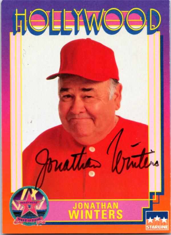 780106 Jonathan Winters Autographed Trading Card - Actor 1991 Starline Hollywood Walk of Fame No.214