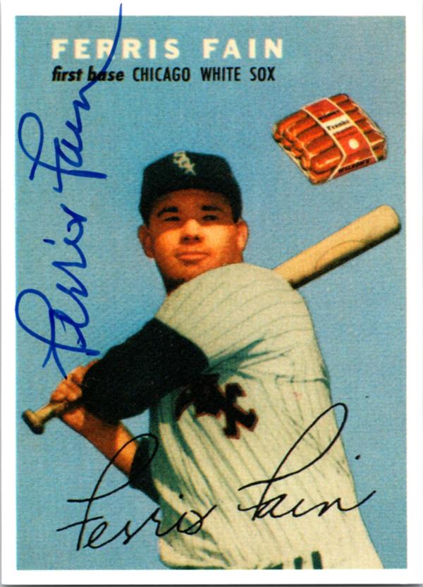 794072 Ferris Fain Autographed Baseball Card - Chicago White Sox 1988 Jalfco Reprint