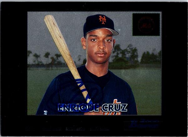 794181 Enrique Cruz Autographed Baseball Card -   York Mets 2000 Bowman Retro Future No.171