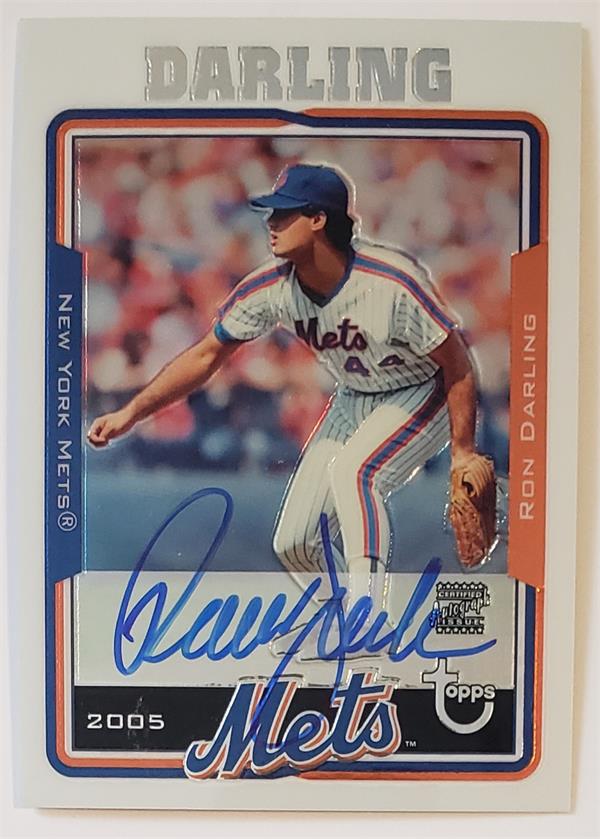 768954 Ron Darling Autographed Baseball Card -   York Mets 2005 Topps Crhome Certified No.Tard