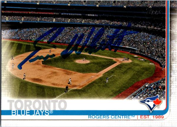 782584 Ernie Whitt Autographed Baseball Card - Toronto Blue Jays, SC 2019 Topps Rogers Centre No.245